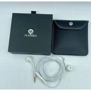 JAAMIRA‎ Wired Earbuds In Ear Headphones with Microphone JR-EM690W White 3.5mm